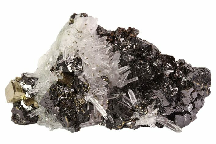 Pyrite, Sphalerite and Quartz Association - Peru #107440